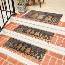 Home on the Range Set of 2 Stair Treads and Doormat